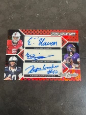 2021 Leaf Multi-Graphics Trio Haven Croucher Zeigler #MTG-21 5/9 Triple Auto