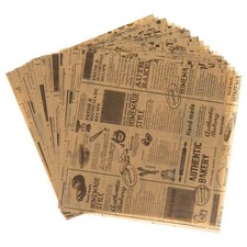100 Sheets Newsprint Deli , Disposable Flat Deli with Newsprint, Sandwich Wra...