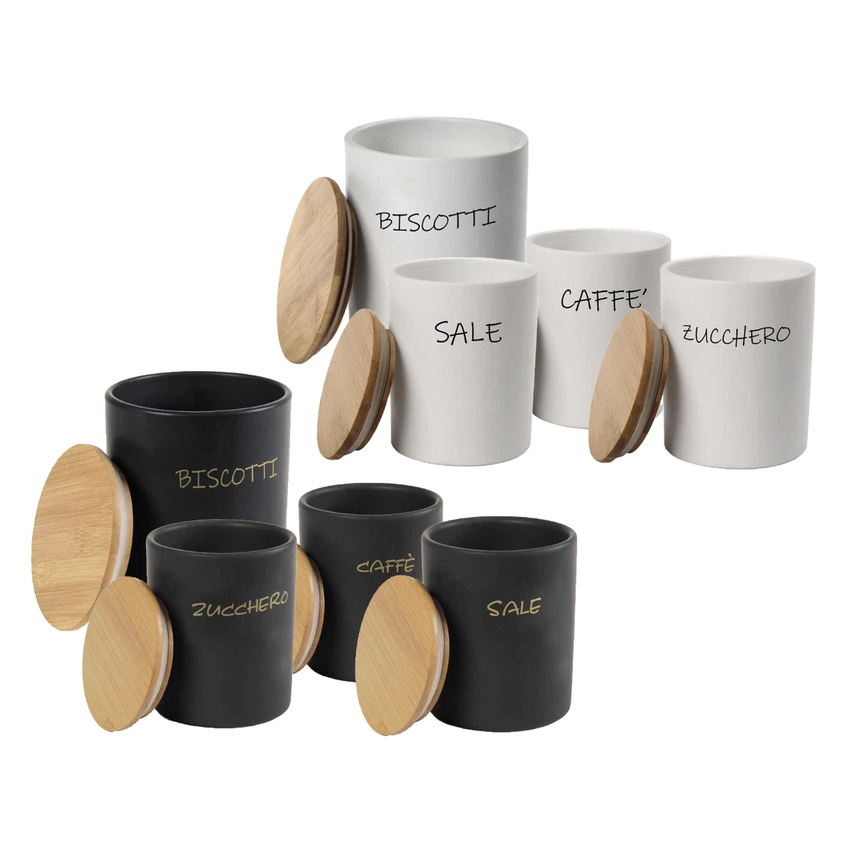 megusta! Barattolo in vetro da 1200 ml | coperchio in ceramica arancione | vetro da caffè, cereali, caramelle | ermetico grazie alla spessa chiusura a gancio + anello in silicone