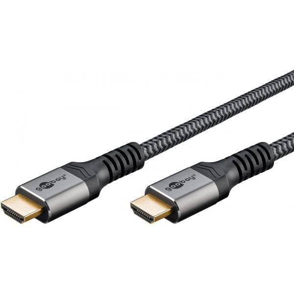 Goobay Nero/Argento Cavo Hdmi 65260 1 M 2.1 8K 48 Gbit/S - Immagine 2