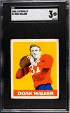 1948 LEAF DOAK WALKER 4a VG YELLOW BACK RC SGC 3 FOOTBALL SMU MUSTANGS