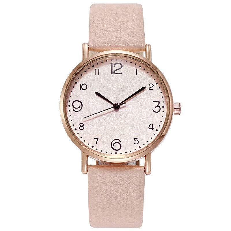 Women's Fashion Analog Quartz Wrist Watch with PU Leather Band Arabic Numerals thumbnail 8
