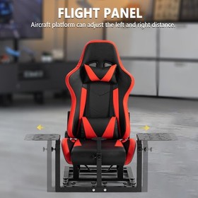 Marada Racing Flight Game Mount With Red Seat Compatible For Thrustmaster A10C