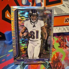2025 Topps Chrome Football NFL Devontez Walker Pulsar #26 Baltimore Ravens