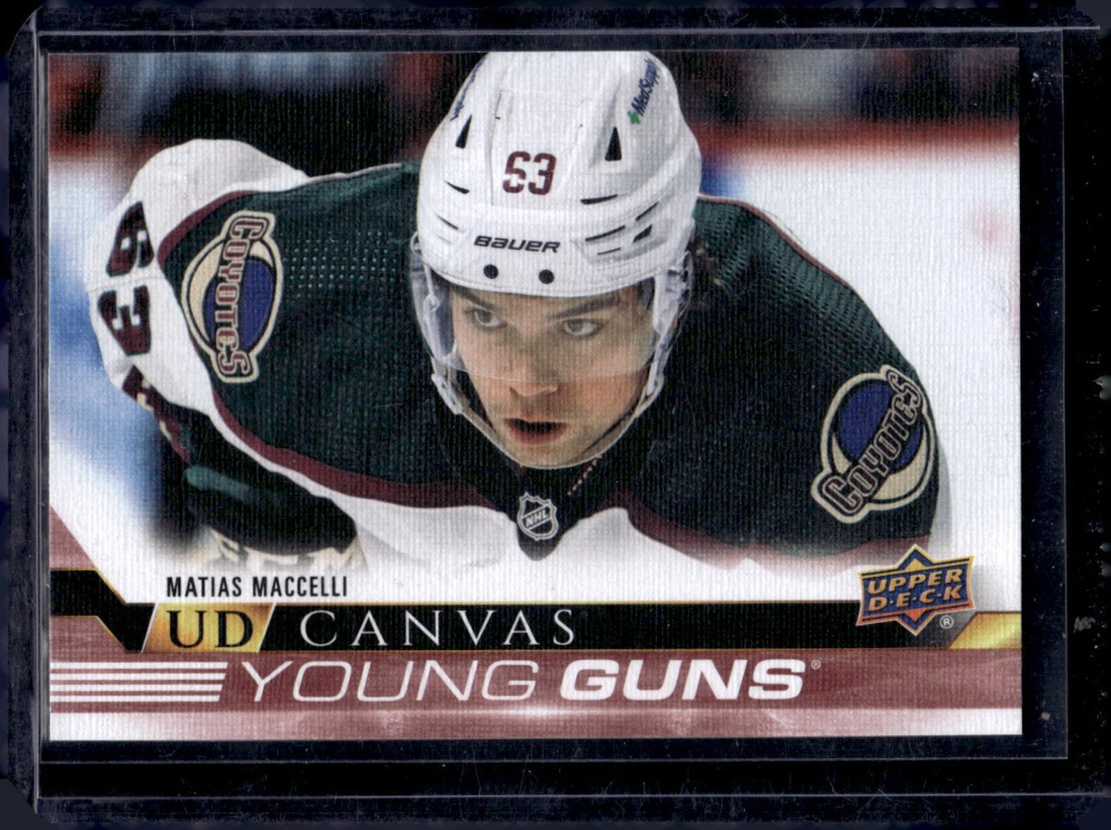 Matias Maccelli 2022-23 Upper Deck Series 1 UD Canvas Young Guns #C94 Rookie
