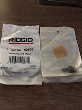 Lot 2- Ridgid 92805 Male Coupling, 5/8 In drain snake cable repair