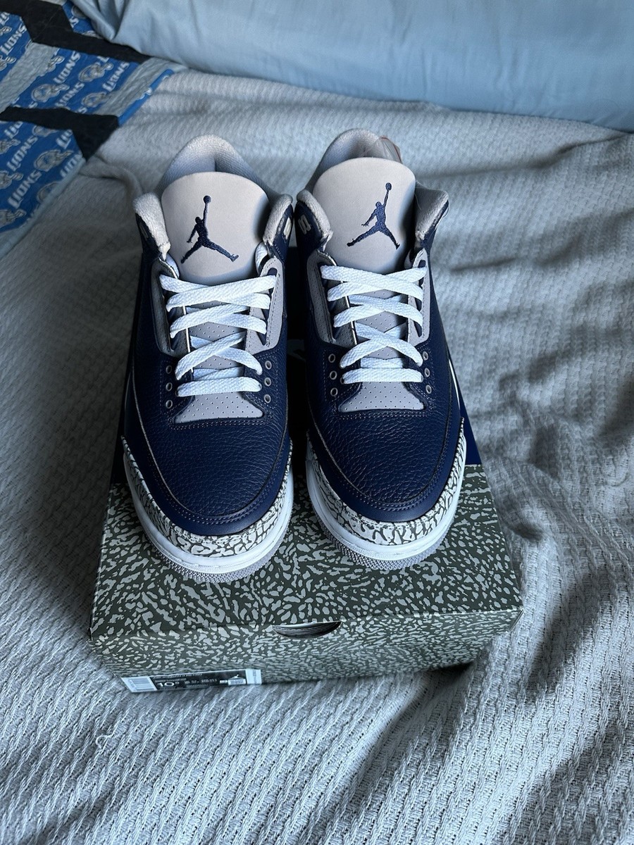 Size 10.5 - Jordan 3 Retro Blue for sale online | eBay