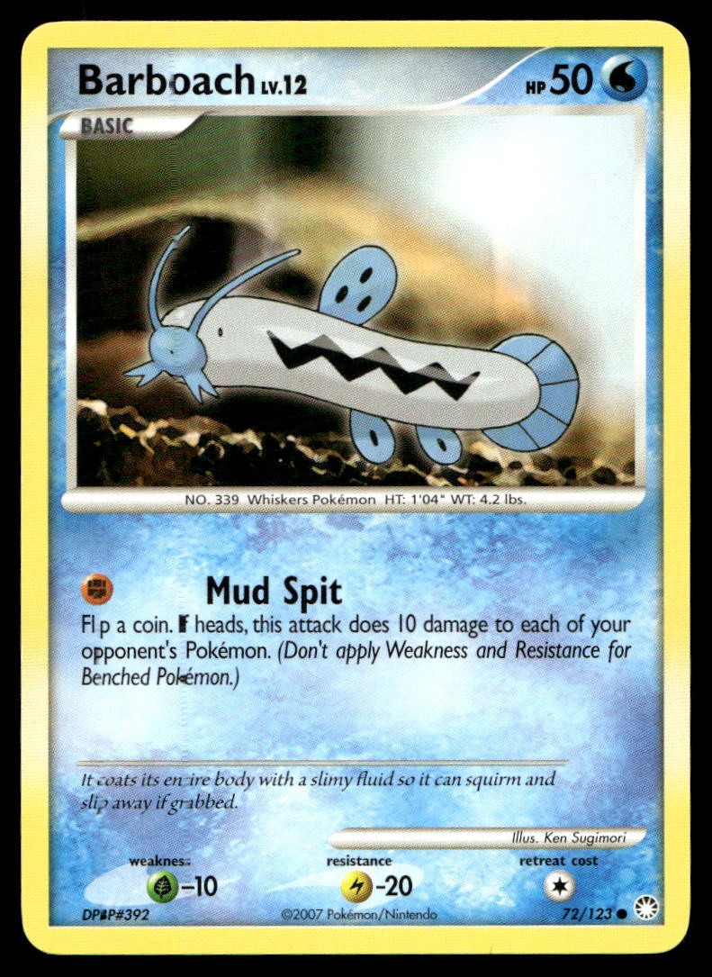 LP Barboach [Mysterious Treasures 72/123] Common Pokemon TCG