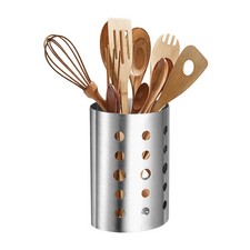 4.65x6.7 Kitchen Utensil Holder Oval Stainles...