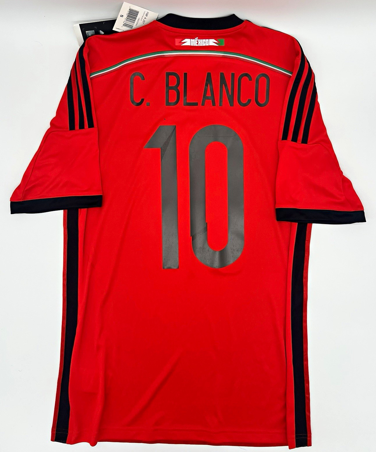 Mexico 2014/2015 Away Authentic Adidas Cuauhtemoc Blanco #10 Soccer Jersey (S)