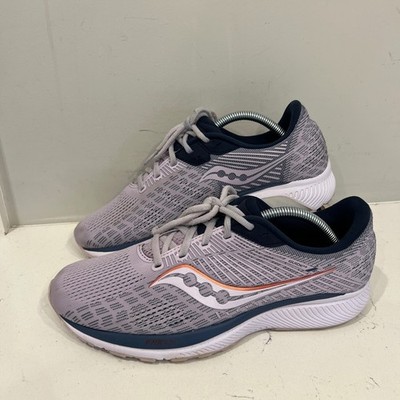 Saucony Guide 14 Running Shoes Womens 8.5 Purple Good PWRRUN Stability Sneaker