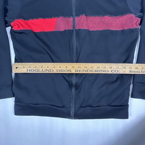 Hugo Boss Dalais Jacket Black/Red Logo Full Zip Track Jacket Size Medium M - Picture 6 of 14