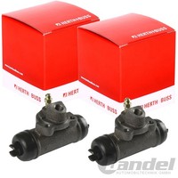 2X Herth+Buss Radbremszylinder 22,23Mm Hinten Passend FüR Nissan Navara NP300 PA