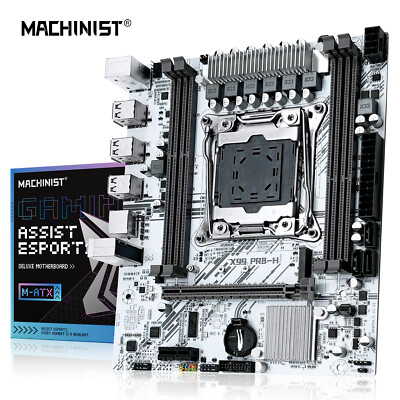 X99 PR8 Intel Motherboard LGA 2011-v3 White Mainboard DDR3 NVMe/SATA M.2 SATAII