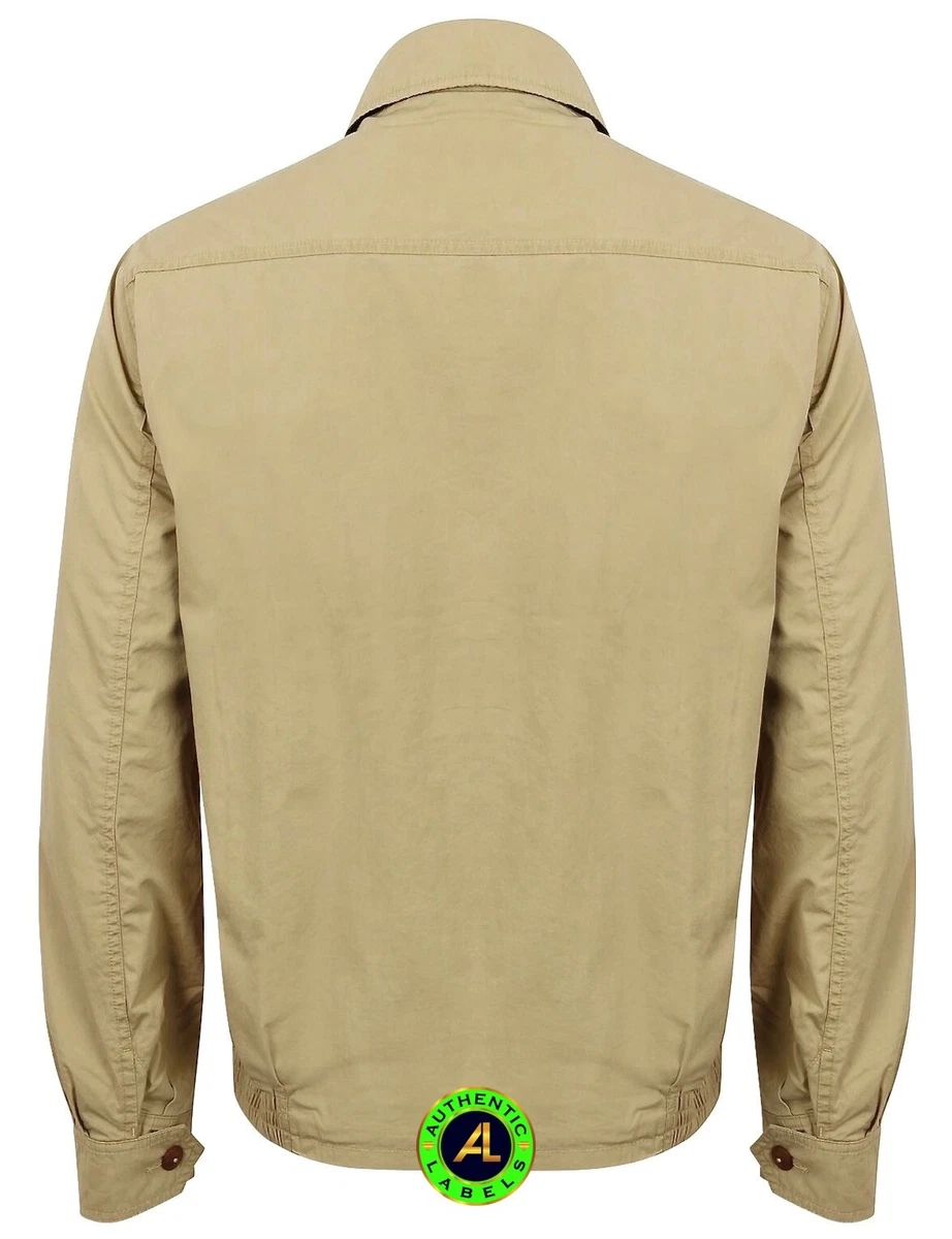 RALPH LAUREN POLO Mens Cotton Windbreaker Jacket Beige XL RRP 265