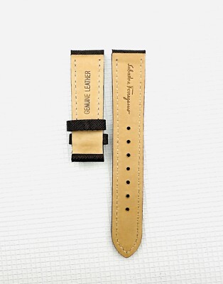 Salvatore Ferragamo Watch Strap FQ4 , Brown Leather Strap