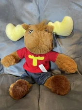 Vintage 1992 Tommy Moose 13" Plush Stuffed Animal Purrfection MJC