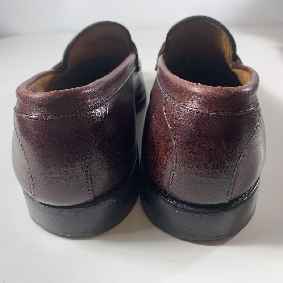 Allen Edmonds HINSDALE Brown 2874 Penny Loafers Slip On  display picture 3