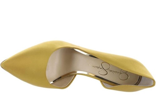 Jessica Simpson Women's JS- PRIZMA Dress Pumps, Satin Brass, Size 7 - 第 4/9 張圖片