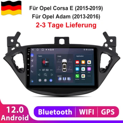 9" Android 12 Autoradio Für Opel Corsa E / Adam GPS Navi WIFI BT DAB+ SWC 1+32GB