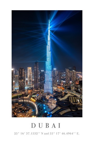 Dubai Decorative Wall Art - Poster - Picture 3 of 3
