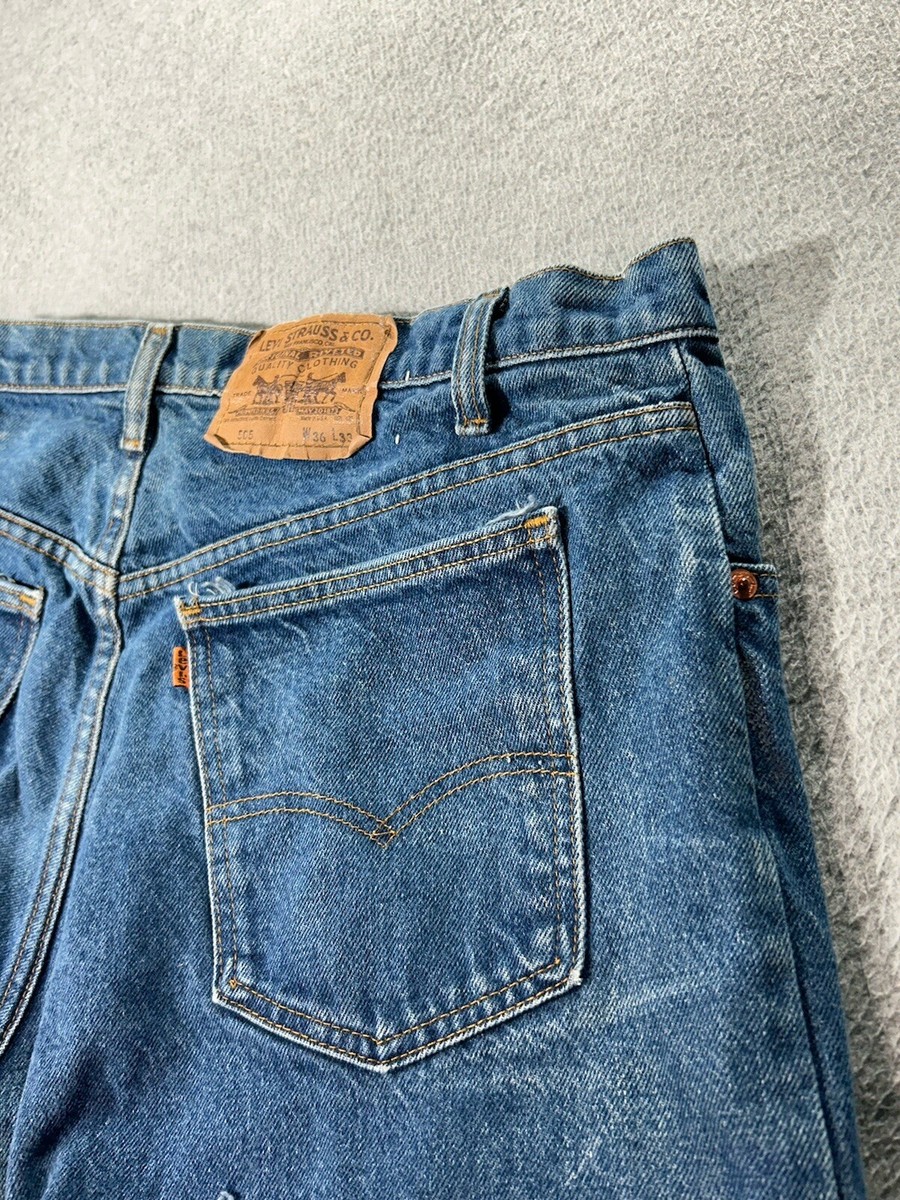 Vtg Levis 505 Jeans Mens W36 L33 Orange Tab Workwear Taper Vtg Levis 505 Jeans Mens W36 L33 Orange Tab Workwear Taper