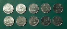 LOTTO 5 LIRE 1989-1990-1991-1992-1993-1994-1995-1996-1997-1998 - FDC DA ROTOLINO