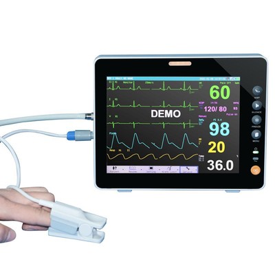 Portable Multi-Parameter Patient Monitor ECG NIBP RESP TEMP SPO2 Real