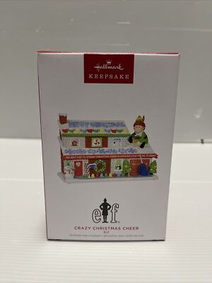 Hallmark 2023 Elf ''Crazy Christmas Cheer'' Light & Sound Ornament