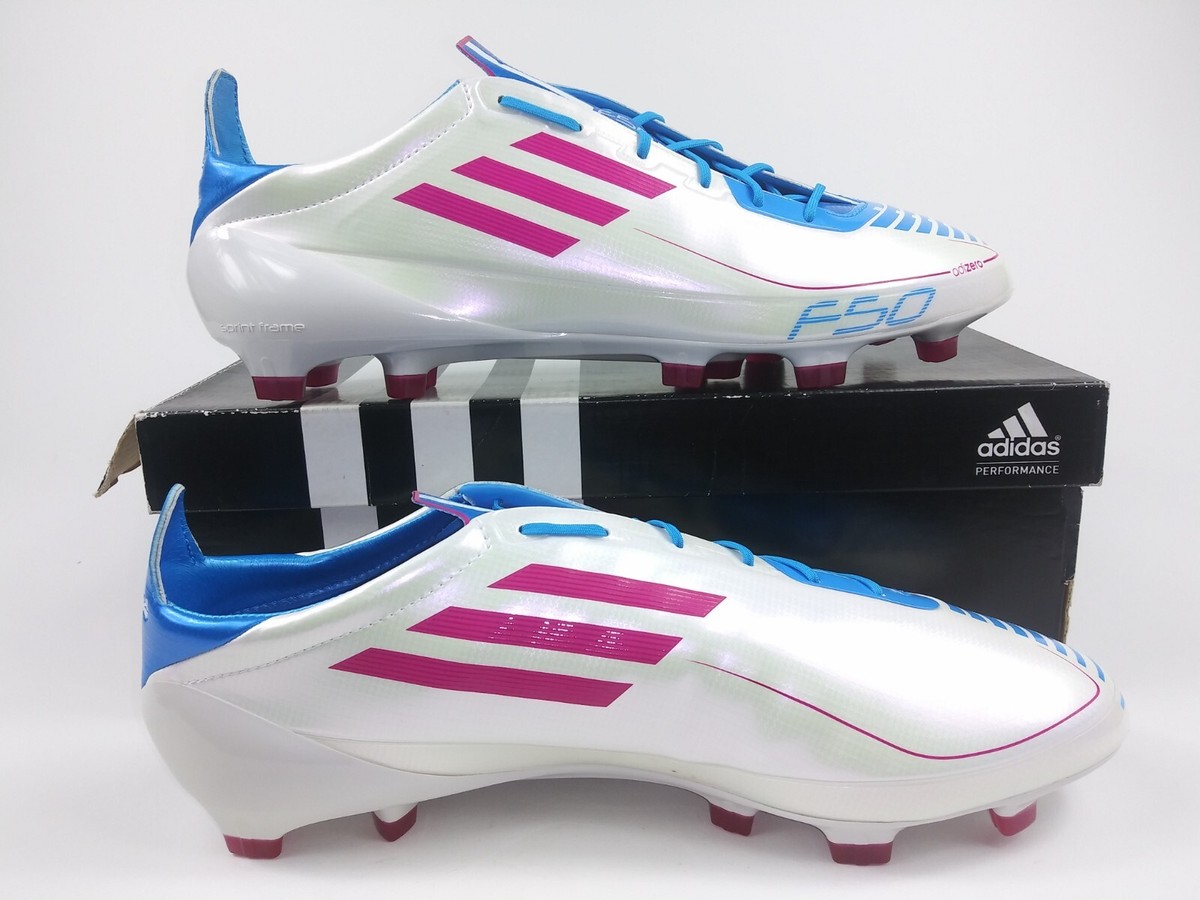 Adidas Mens Rare F50 adizero TRX FG Syn U44293 White Pink Soccer