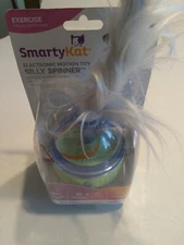 SmartyKat Silly Spinner Electronic Light & Motion Cat Toy NEW