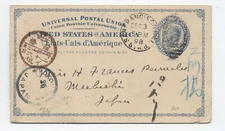 1898 UX6 postal card San Francisco CA to Japan [45.542]