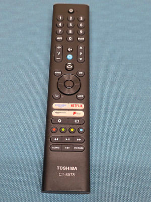 ORIGINAL FERNBEDIENUNG FÜR TOSHIBA 50QF5D53DB 43QF5D53DB 55QF5D53DB TV CT-8578