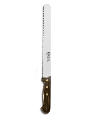 Profi Brotmesser mit Klinge Cm 24 und Holzgriff Ausonia