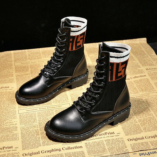 women's casual lace up martin boots