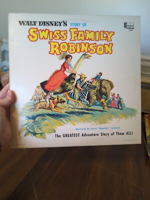 SWISS FAMILY ROBINSON Walt Disney Story 1963 Disneyland Vinyl LP 1280 ...