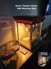 Enhanced Heat Yellow Warming 50W Popcorn Popper Machine Replacement Light Bulb