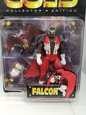 Marvel's Gold Collector's Edition Falcon - New Rare Toy Biz 1999