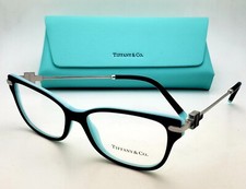 Tiffany Co. Reading Glasses TF 2207 8055 54-15 Black Silver Frames Readers