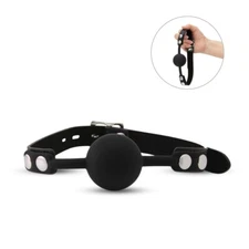 Adjustable Silicone Mouth Ball Gag Fetish Bondage Sex Toys for Couples