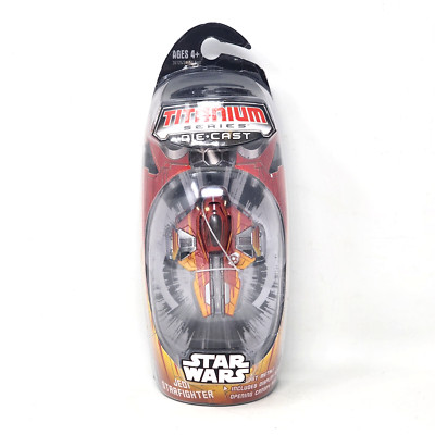 Titanium Anakin Skywalker Hot Rod Jedi Starfighter Die Cast New Hasbro Star Wars