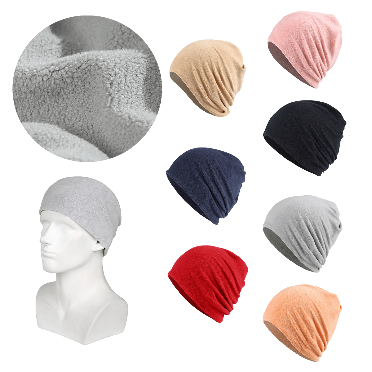 Warm Unisex Winter Beanie Hat for Skiing Cycling Travel Men Women