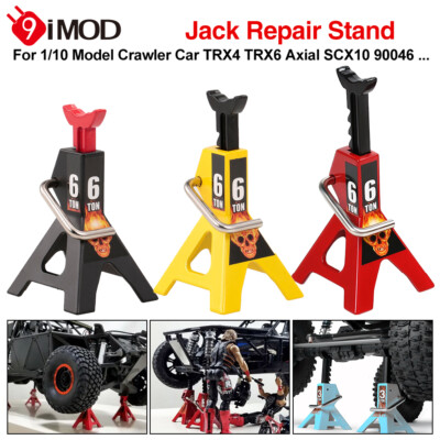 Simulation Jack Stand Metall Höhe Einstellbar für 1/10 RC Crawler Auto TRX4 TRX6