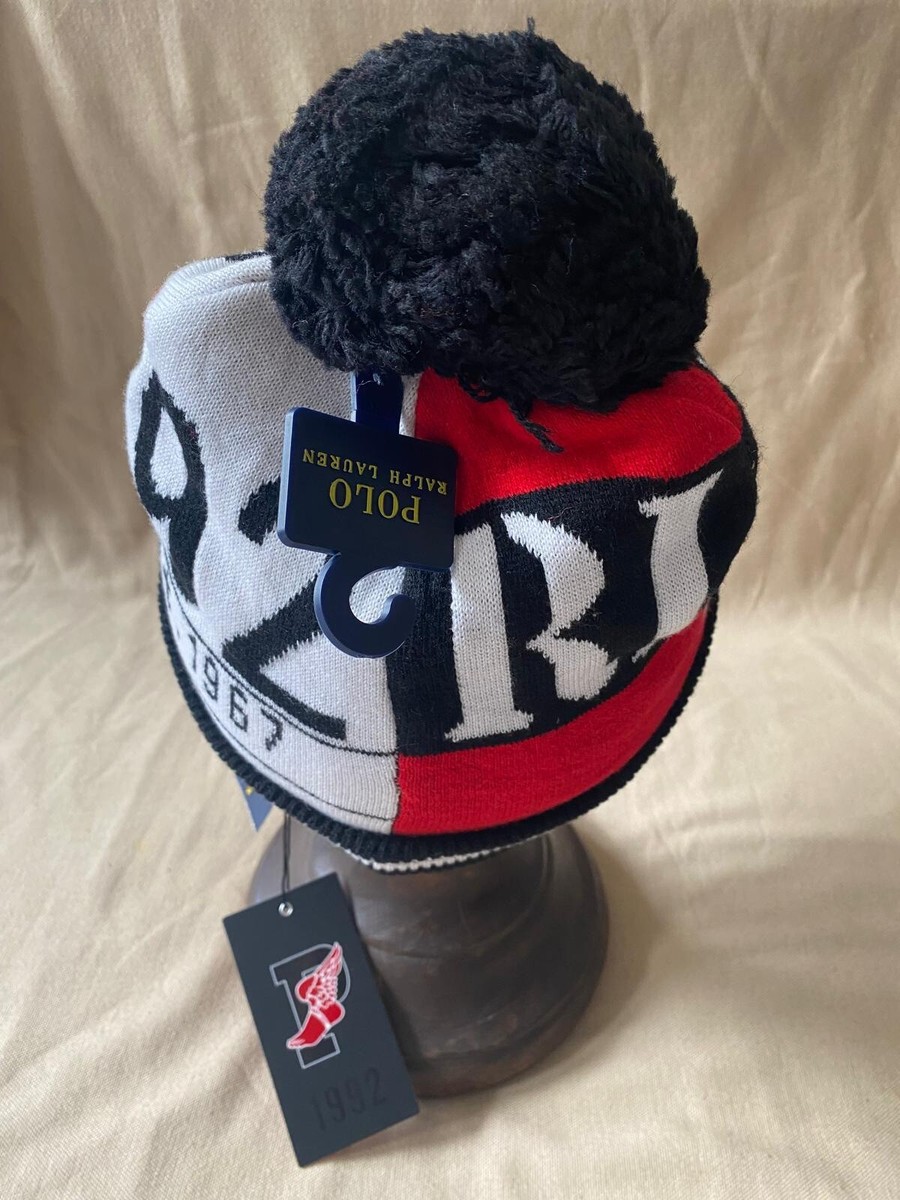 帽子 Polo by Ralph Lauren tomsan Polo Ralph Lauren 92RL Stadium RL68 P-Wings Skull Hat Pom-Pom