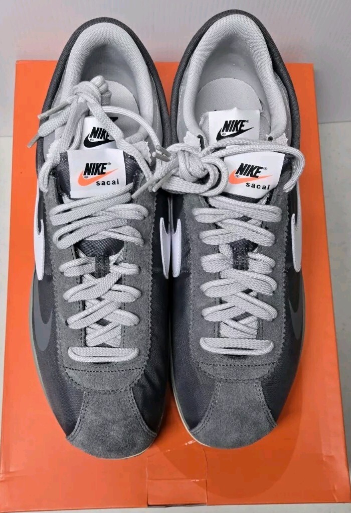 Nike Zoom Cortez SP x Sacai Iron Grey Gray Mens Size 15 DQ0581-001