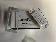 Somfy DecoFlex Wirefree RTS Wall Switch, 5-Channel, White 1810813 