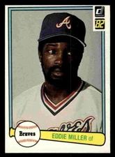 1982 Donruss Eddie Miller #425 - Atlanta Braves