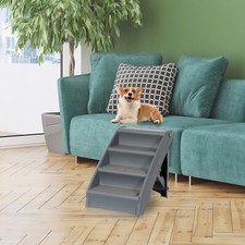 Foldable Pet Dog Stairs 4 Steps Dog Cat Step for Couch Bed SUV Indoor Outdoor