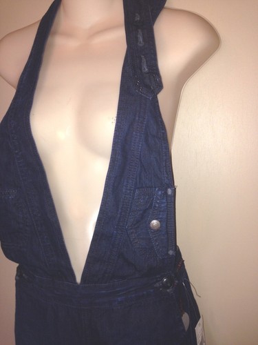 ADRIANO GOLDSCHMIED THE VICTORY COTTON JEANS LADIES JUMPSUIT SIZE 26 NEW $198 - Picture 8 of 12