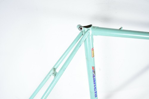 Rare Vintage Mondiale Bianchi Giro Celeste Columbus SLX 57cm Frame Fork - Picture 7 of 12
